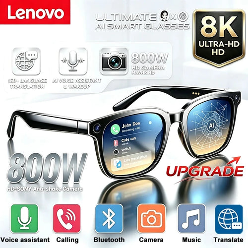 Gafas Inteligentes con IA, Cámara y Bluetooth.