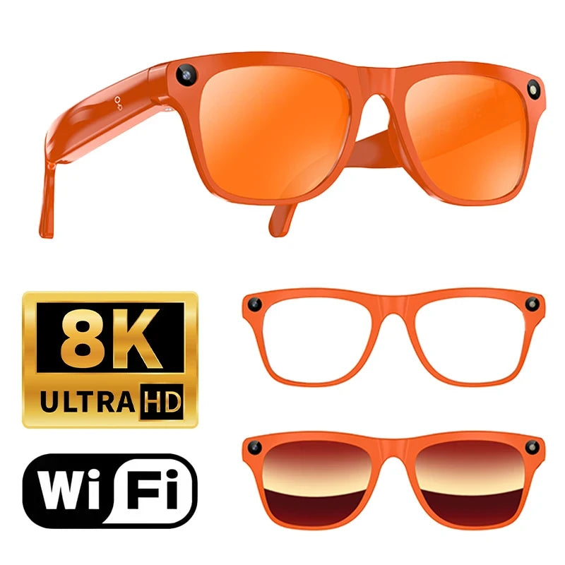 Gafas Inteligentes con IA, Cámara y Bluetooth.