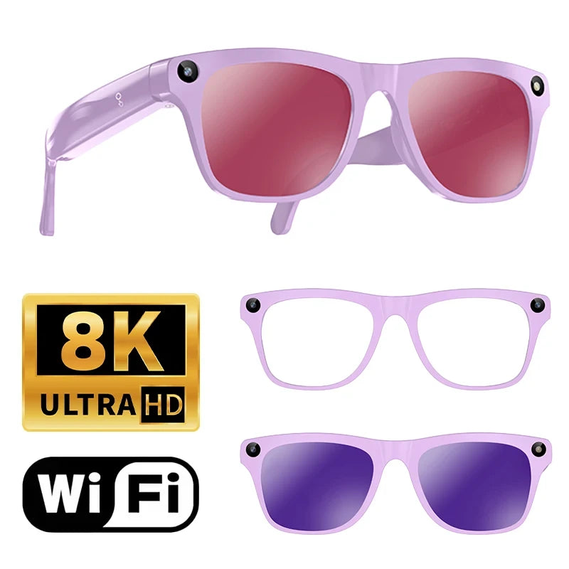 Gafas Inteligentes con IA, Cámara y Bluetooth.