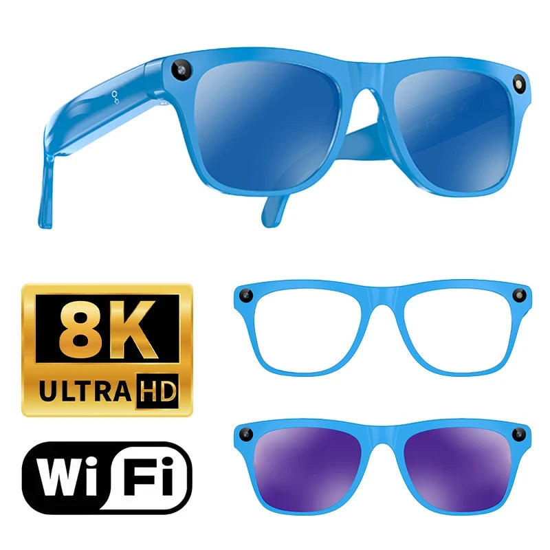 Gafas Inteligentes con IA, Cámara y Bluetooth.